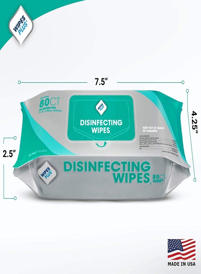 WipesPlus Disinfecting Wipes - Industrial Strength Sanitizing Wipes - Pack of 80 Disinfectant Wipes - Made in the USA - Image 3